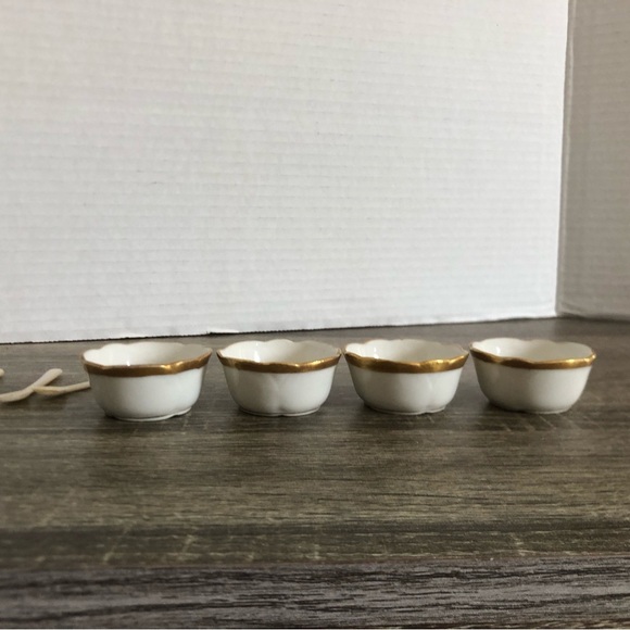 Antique Limoges Hand Painted Salt Cellars - Picture 9 of 11